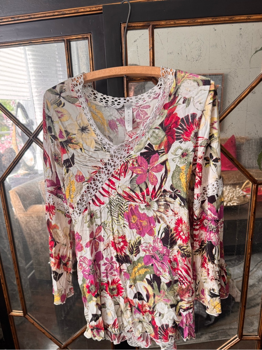 Amiani resort fashion floral cover up